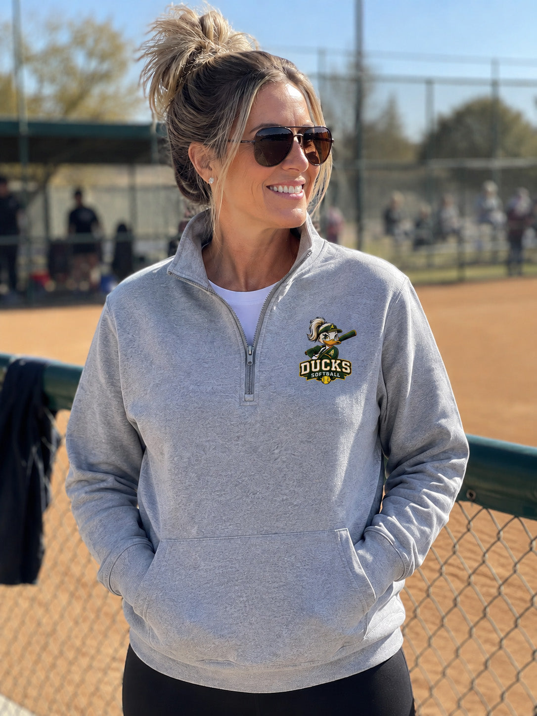Ducks Softball Quarter Zip