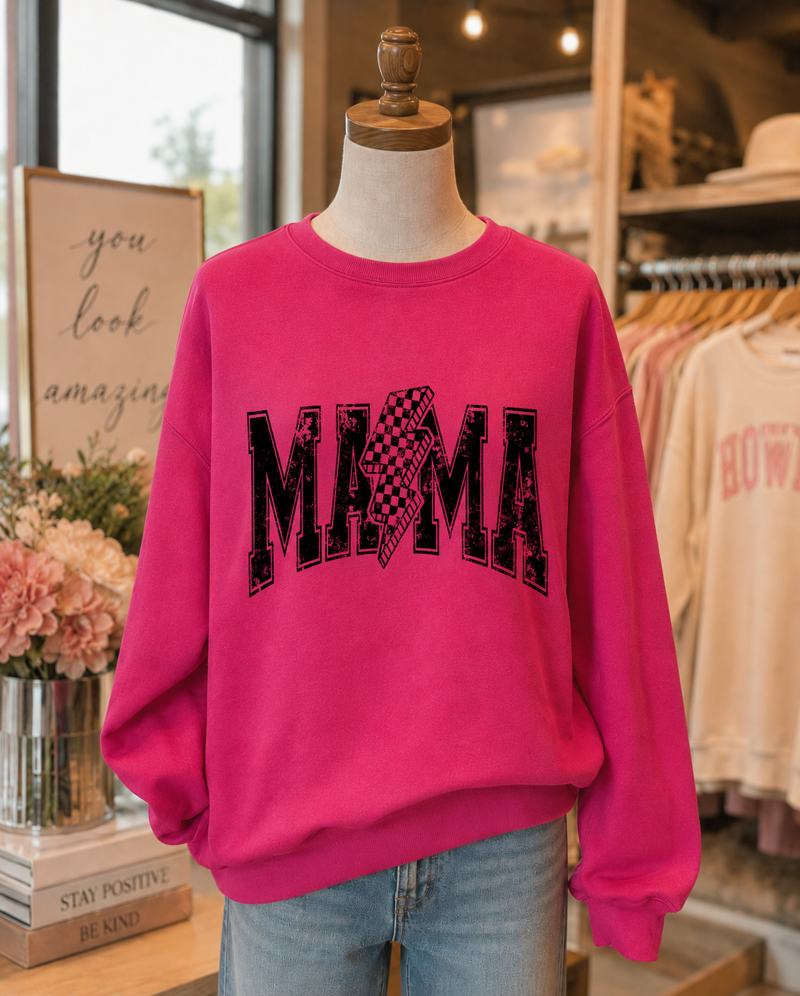 Distressed Mama Sweatshirt
