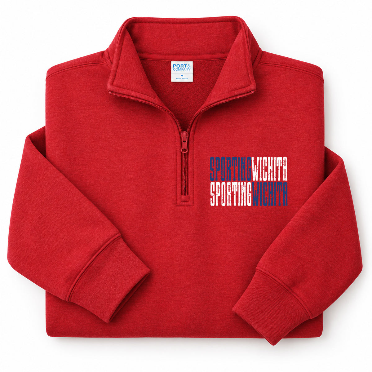 Sporting Red Quarter Zip