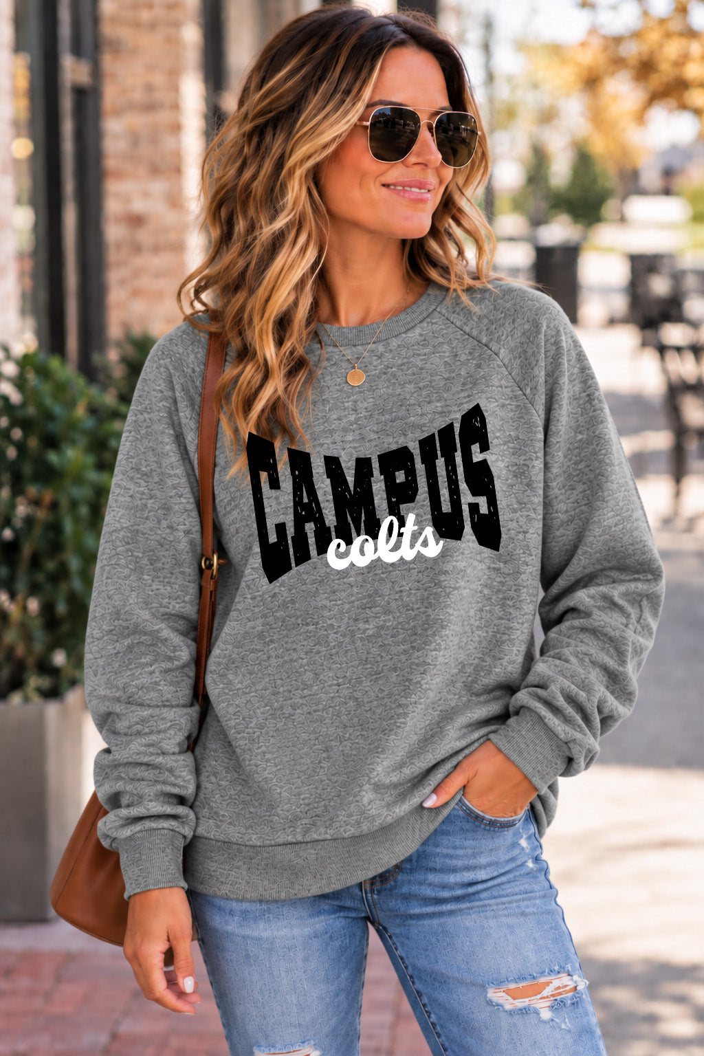 Campus Colts Sweatshirt- Grey