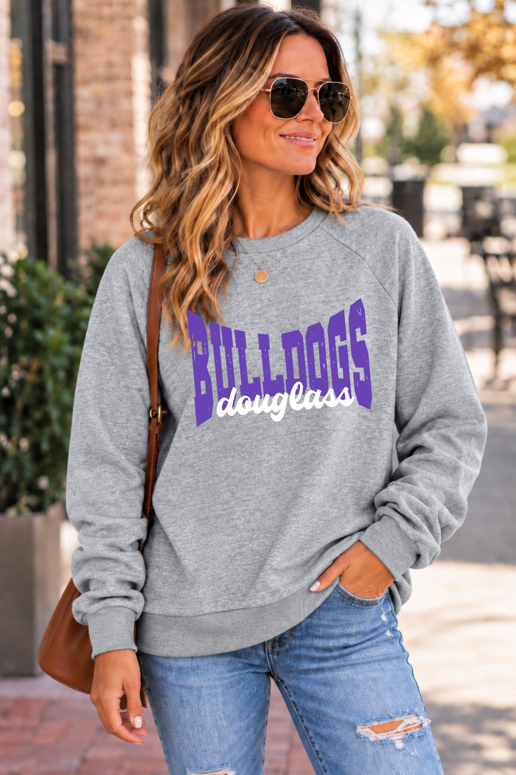 Douglass Bulldogs- Light grey