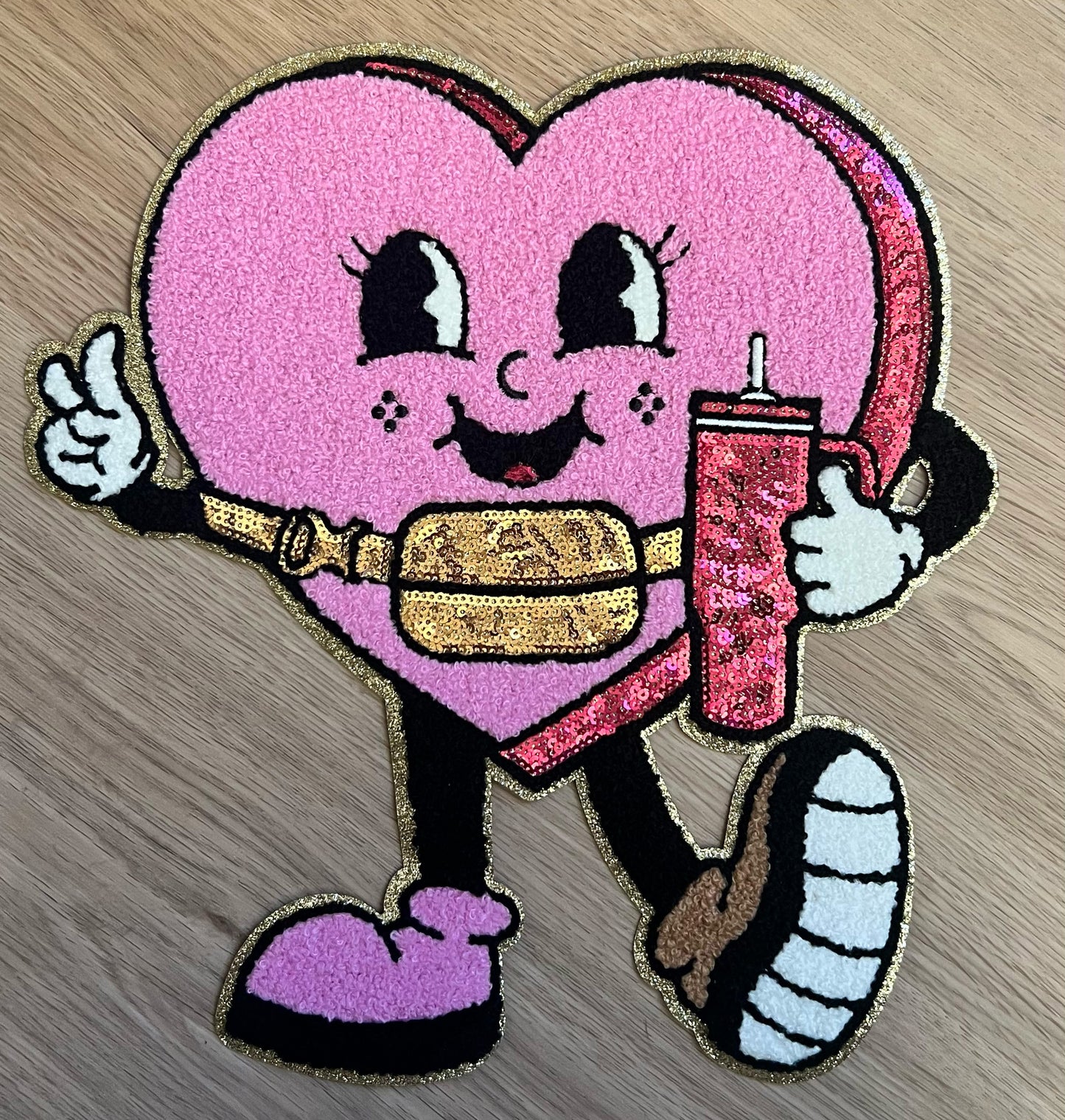 $25 Valentine Patch Sweatshirt (Trendy Heart)