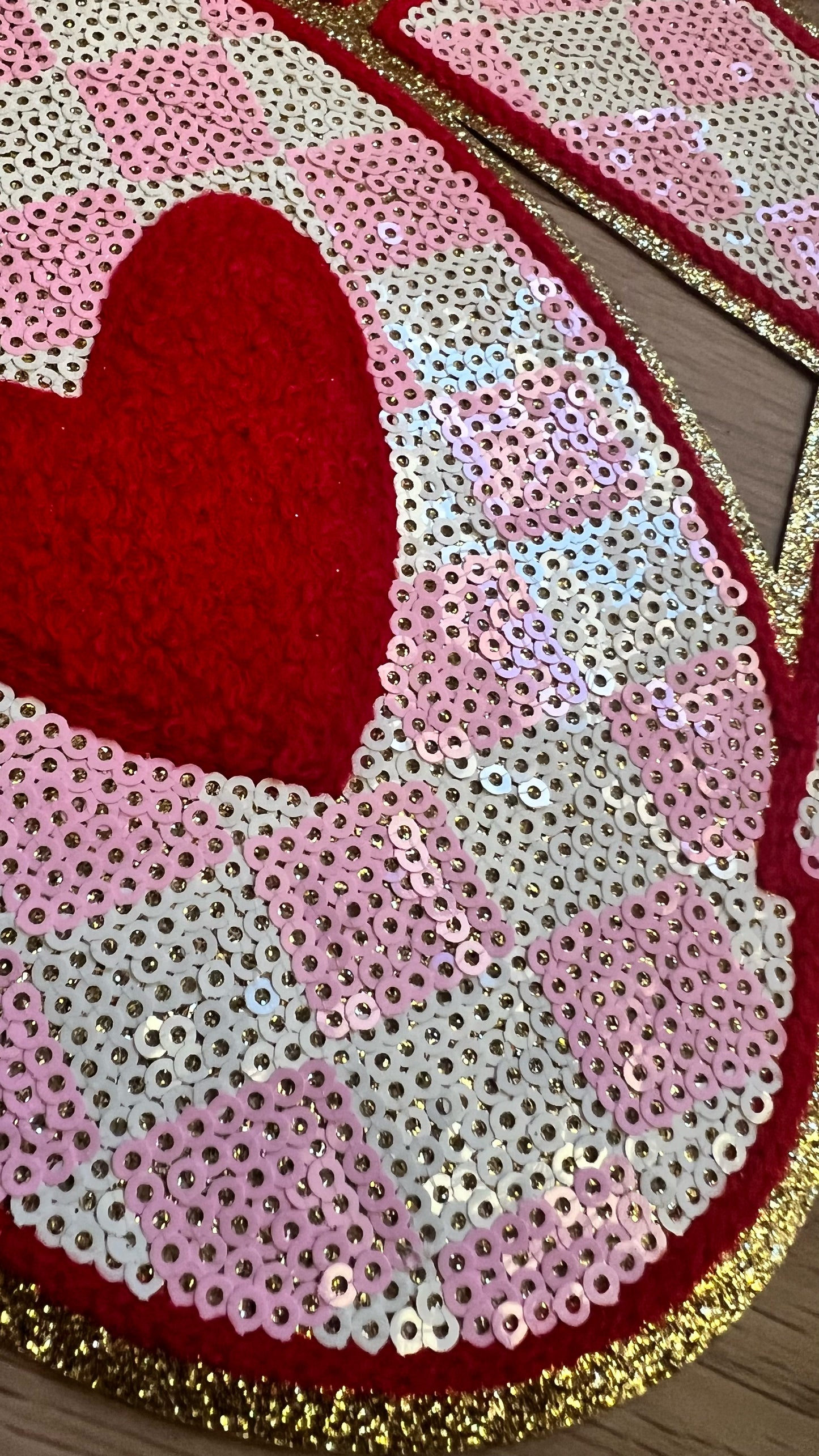 $25 Valentine Patch Sweatshirt (Stacked XOXO)