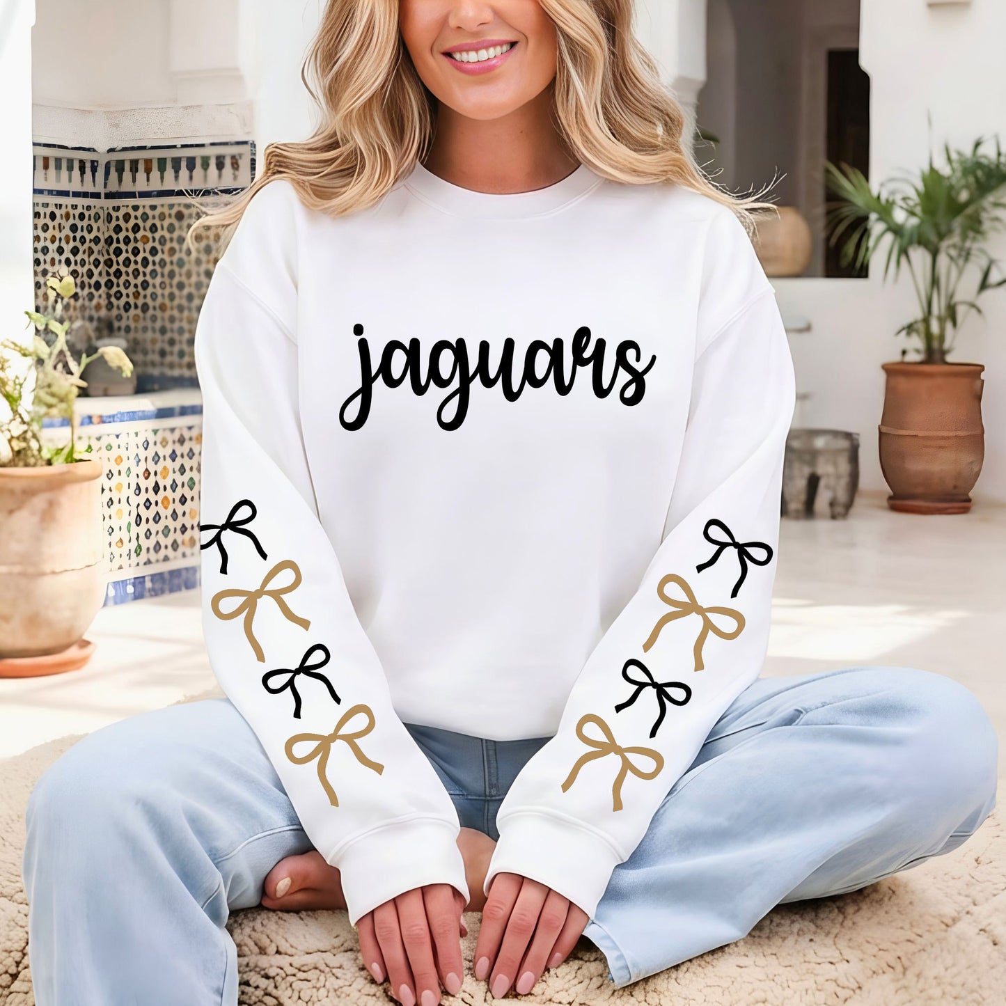 Jaguar Bow Sweatshirt