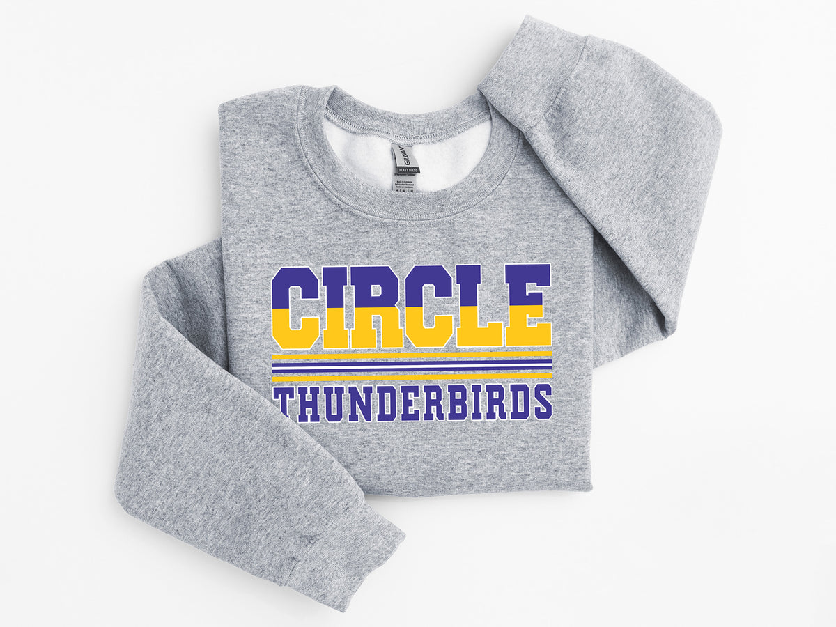 Sports Grey Circle Thunderbirds