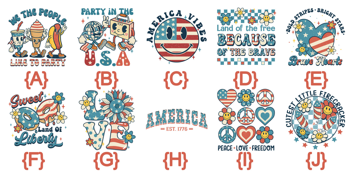 4th of July Build a Shirt
