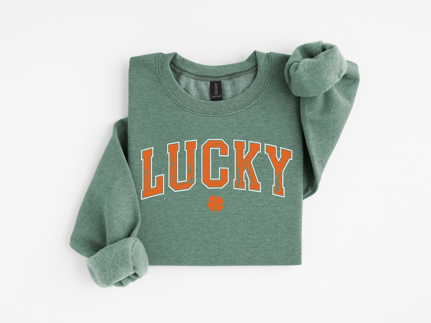 LUCKY Sweatshirt (Orange Print)