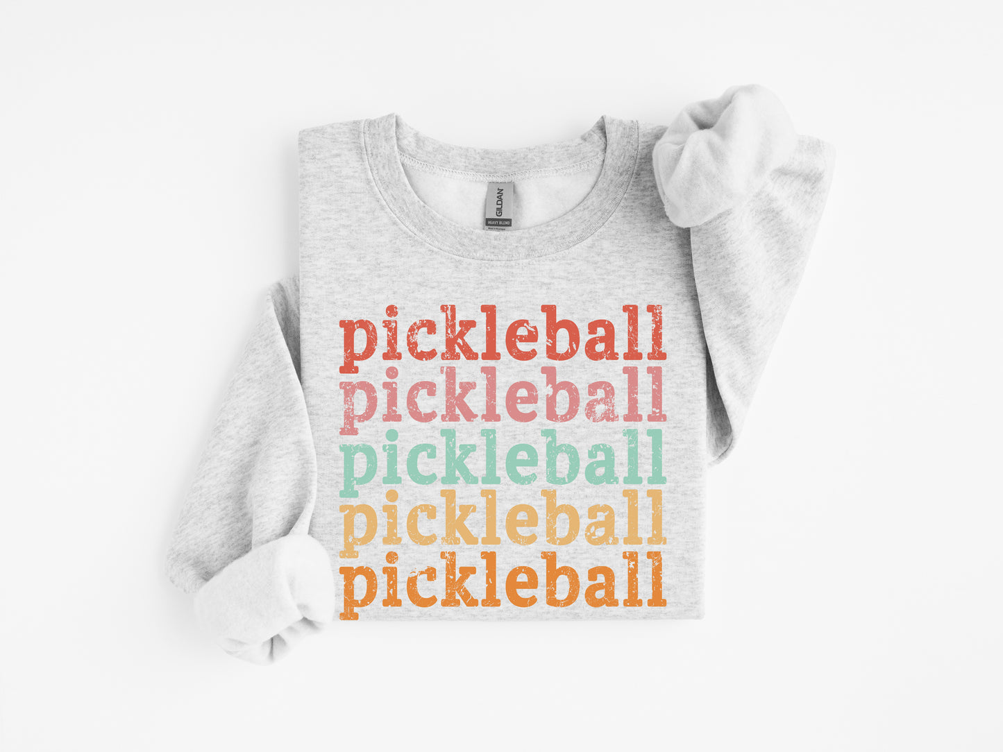Stacked PickleBall Sweatshirt (Ash)