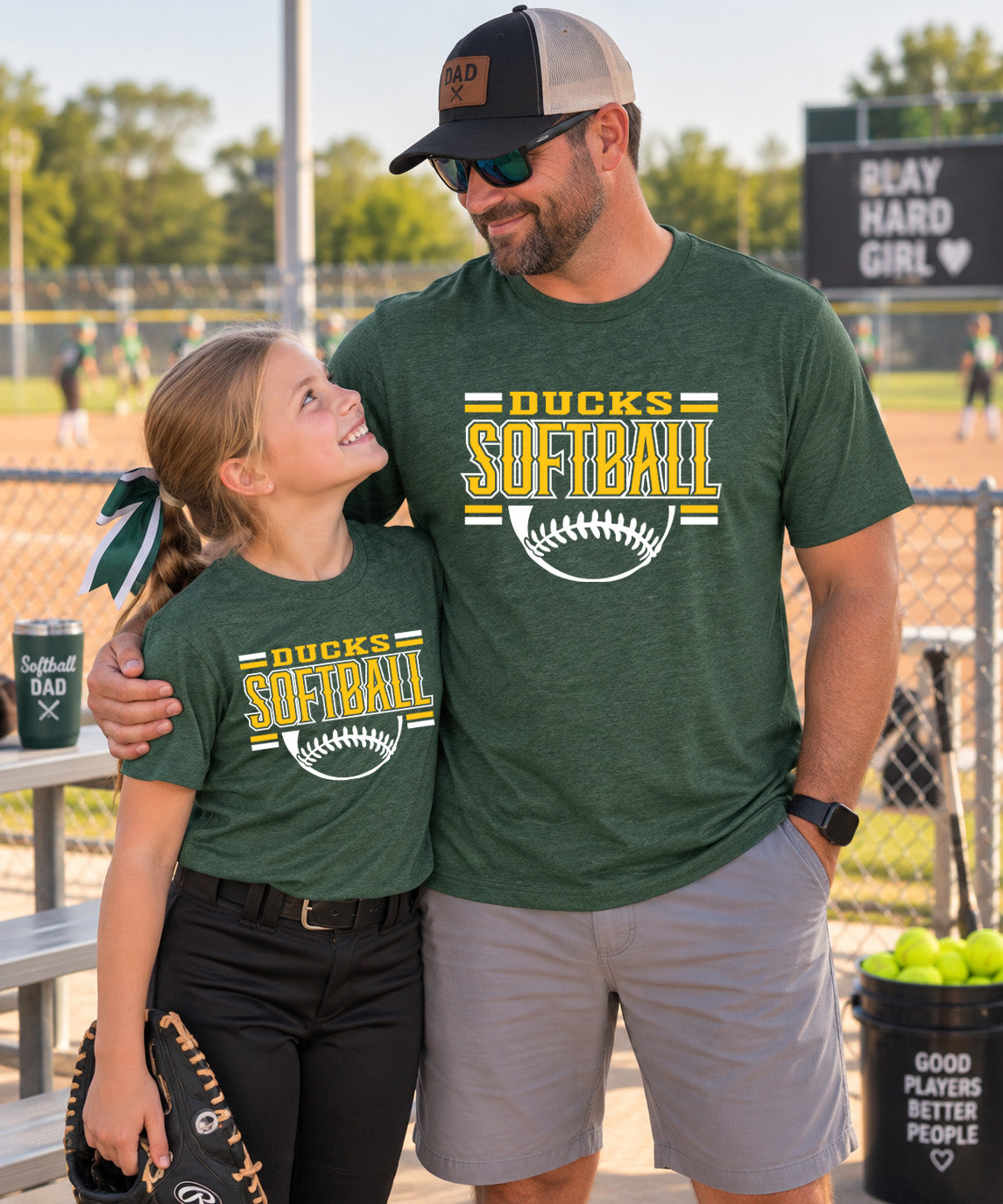 Traditional Ducks Softball- Bella Tee