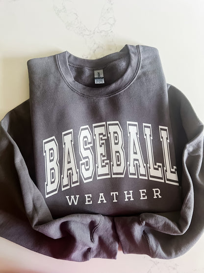 *DISCOUNTED* Baseball Weather Crewneck