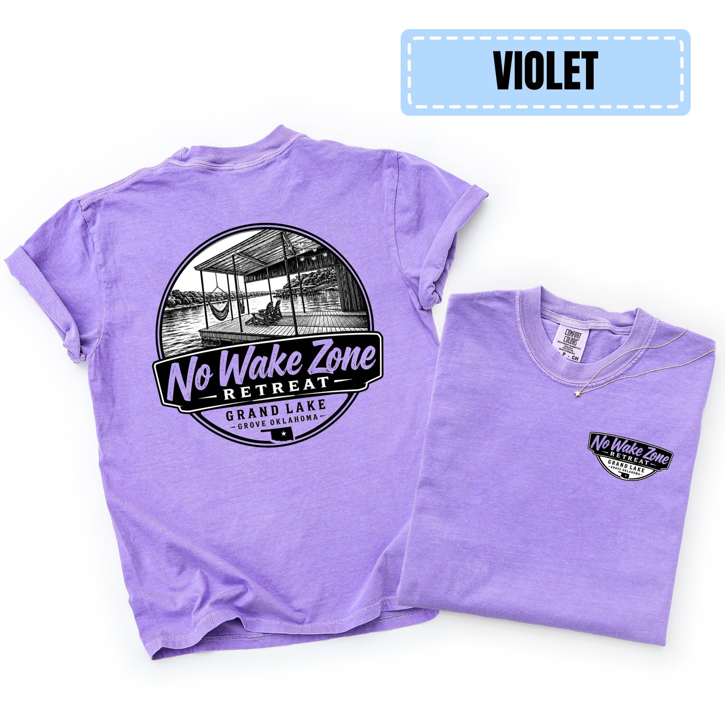 No Wake Zone Comfort Color Tee
