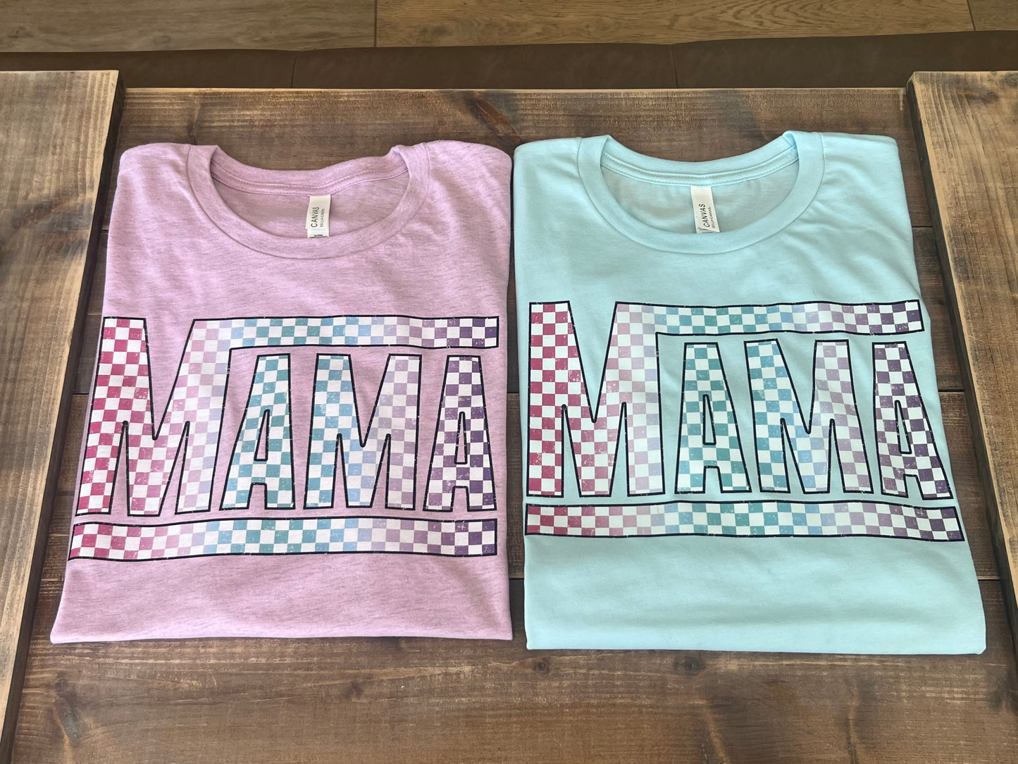 **DISCOUNTED**Checkered Mama Tee