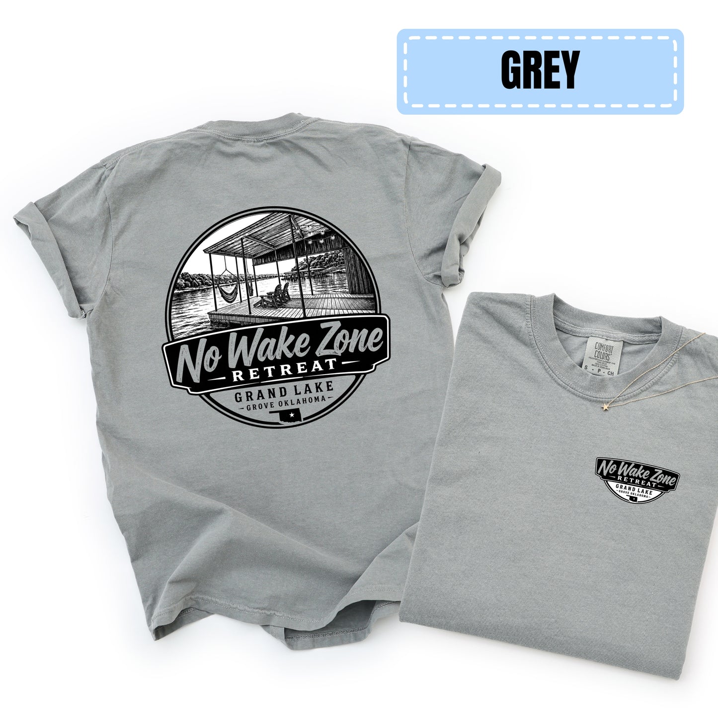 No Wake Zone Comfort Color Tee