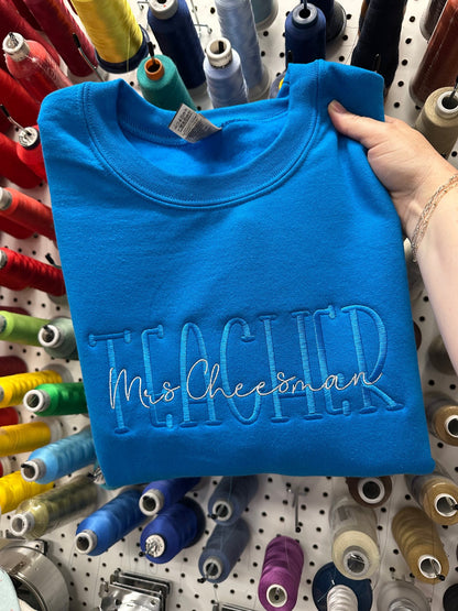 Personalized Teacher Sweatshirts