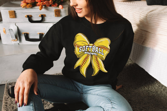 Softball Mom Bow