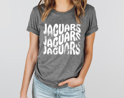 Stacked Jaguars (White Print)