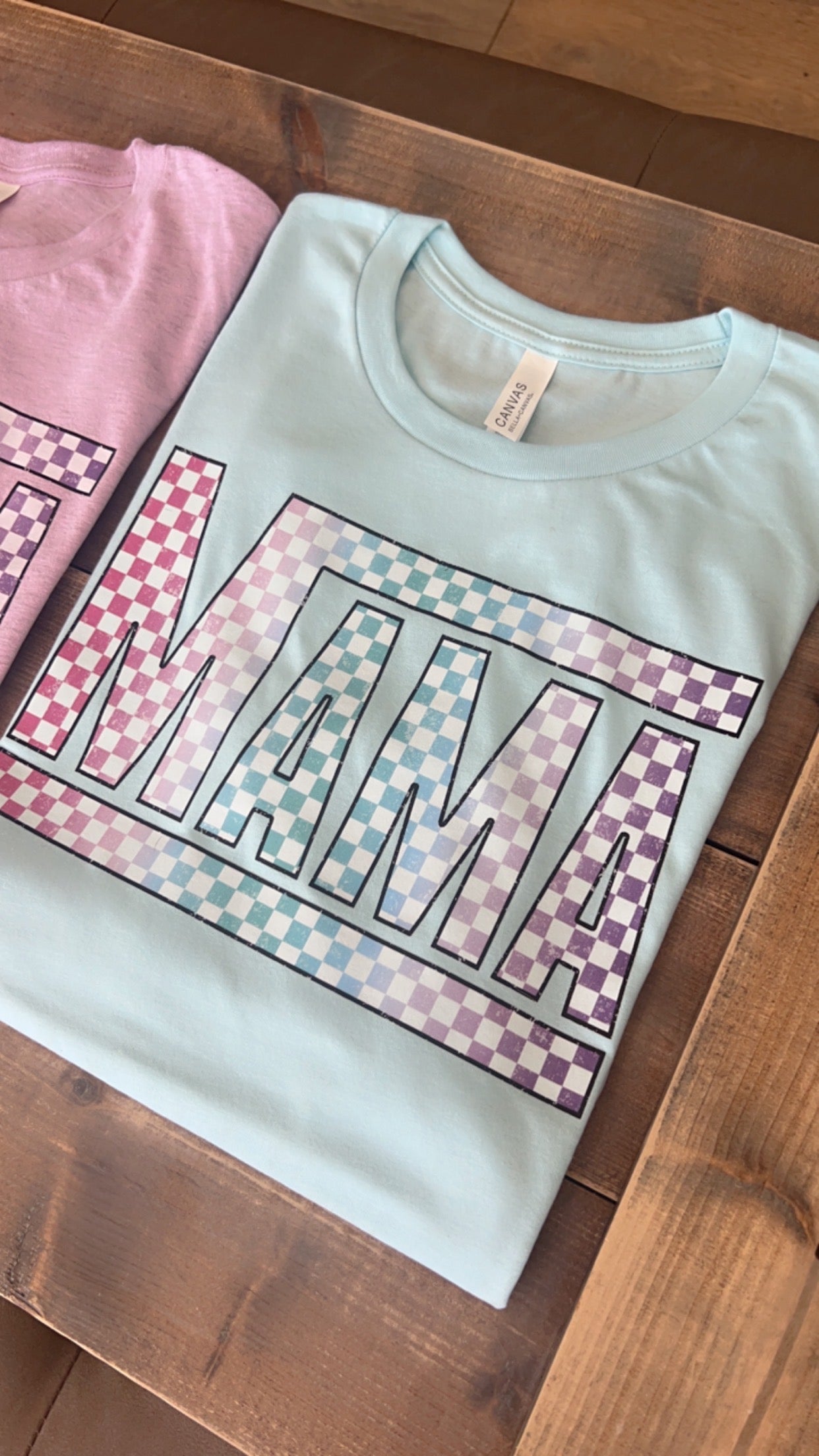 **DISCOUNTED**Checkered Mama Tee