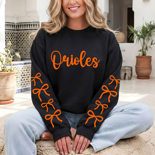 Orioles Bow Sweatshirt