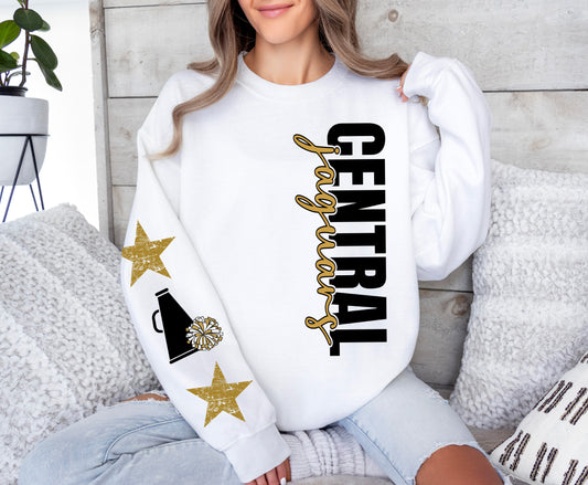 Central Jaguars Ceheer (Sweatshirt only, with or without names)