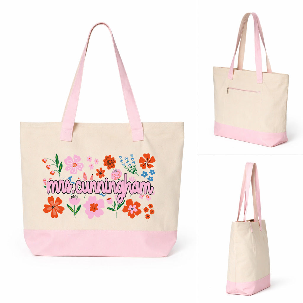 Personalized Zipper Tote