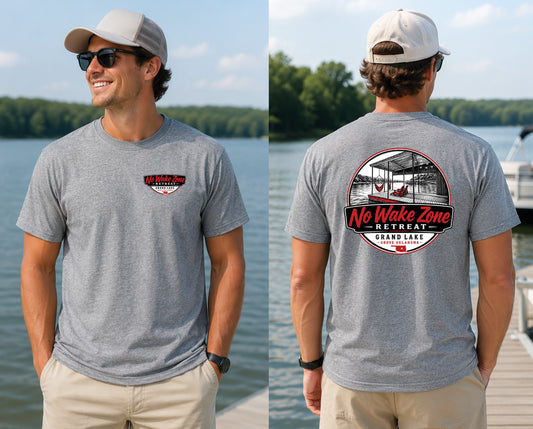 No Wake Zone Tee w/Color Logo