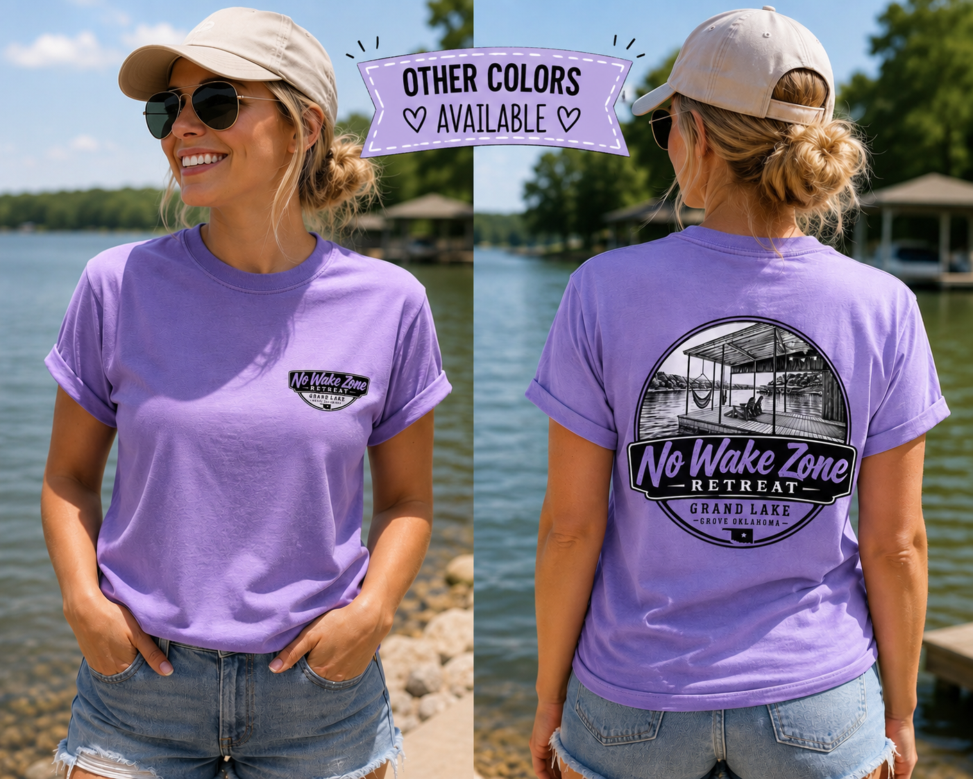 No Wake Zone Comfort Color Tee
