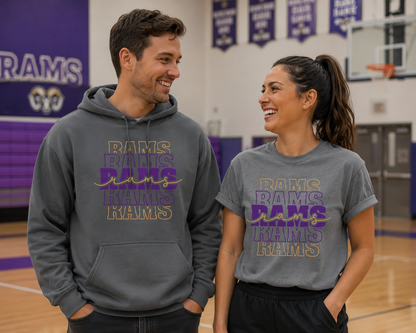 Rams Sweatshirt or Comfort Color Tee