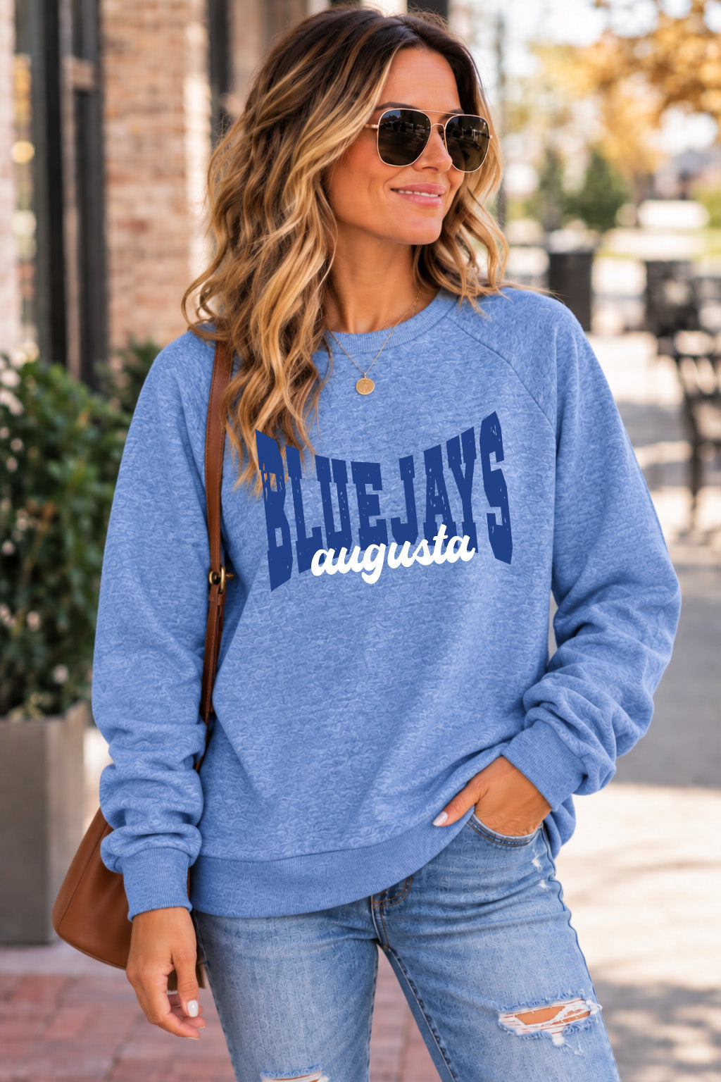 Augusta Bluejays- Heather royal