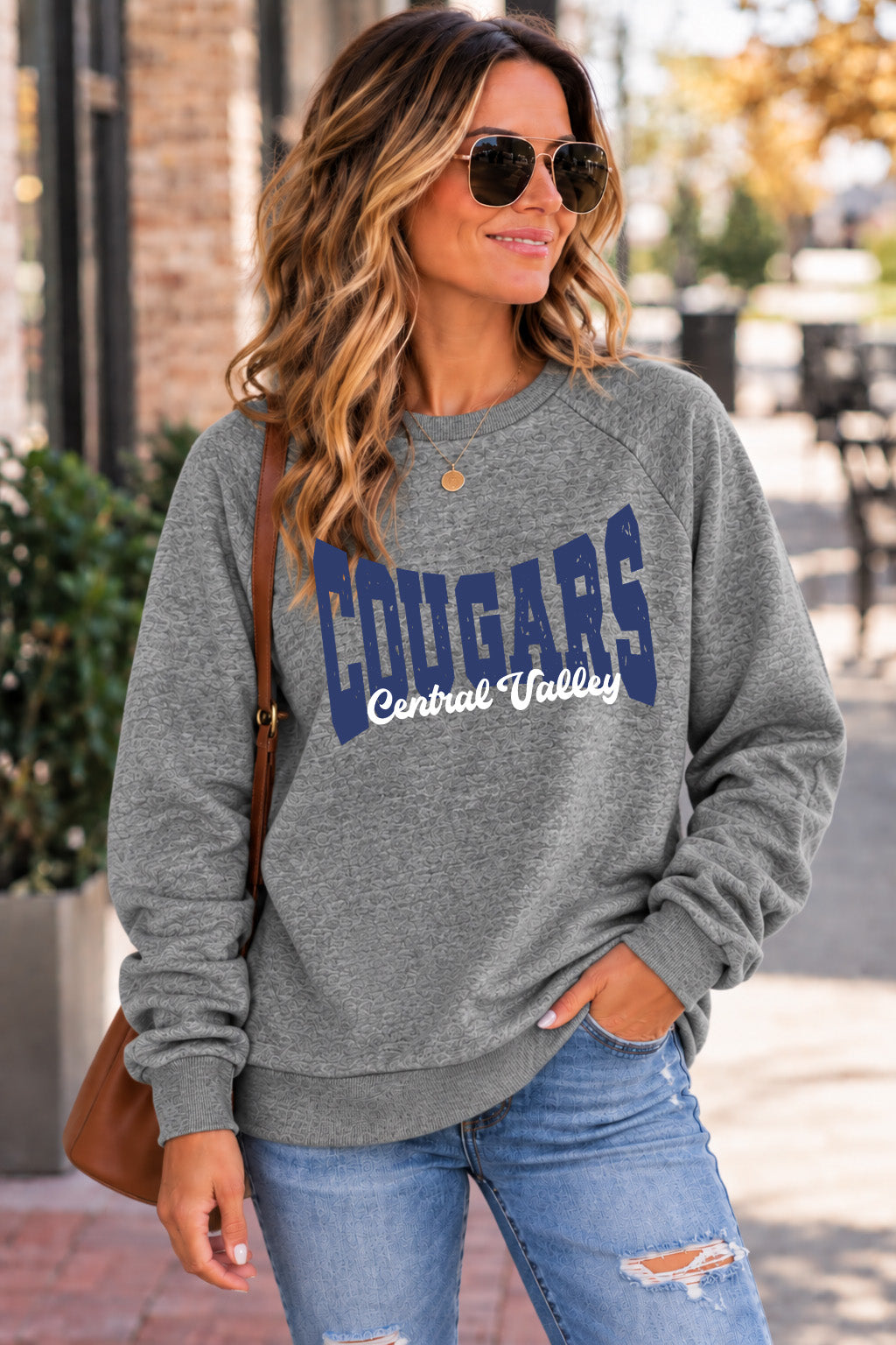 Cougars Heather Charcoal Sweatshirt