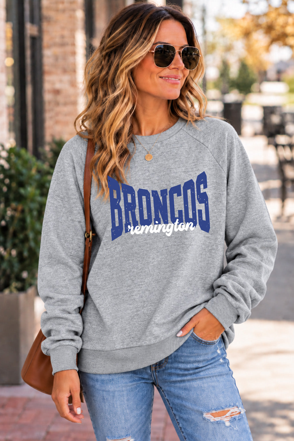 Remington Broncos- Light grey