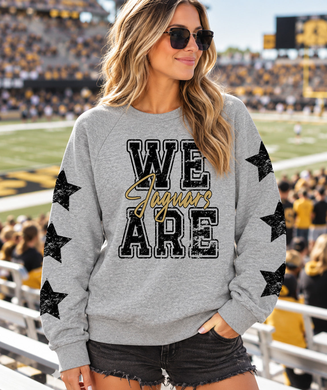 We Are Jaguars Lightweight Charcoal Sweatshirt
