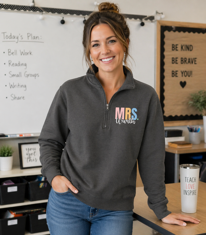Personalized Teacher Quarter Zip