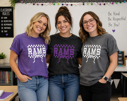 Checkered Rams Comfort Colors Tee