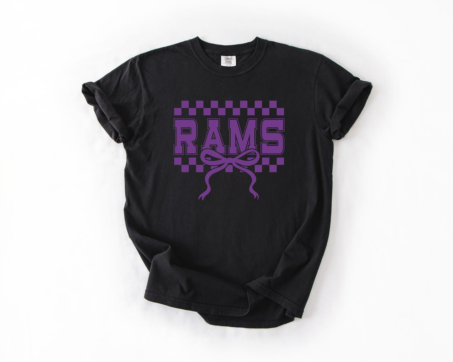 Checkered Rams Comfort Colors Tee