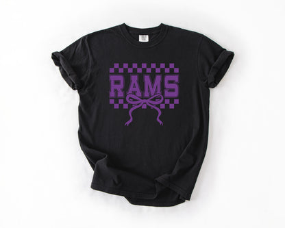 Checkered Rams Comfort Colors Tee