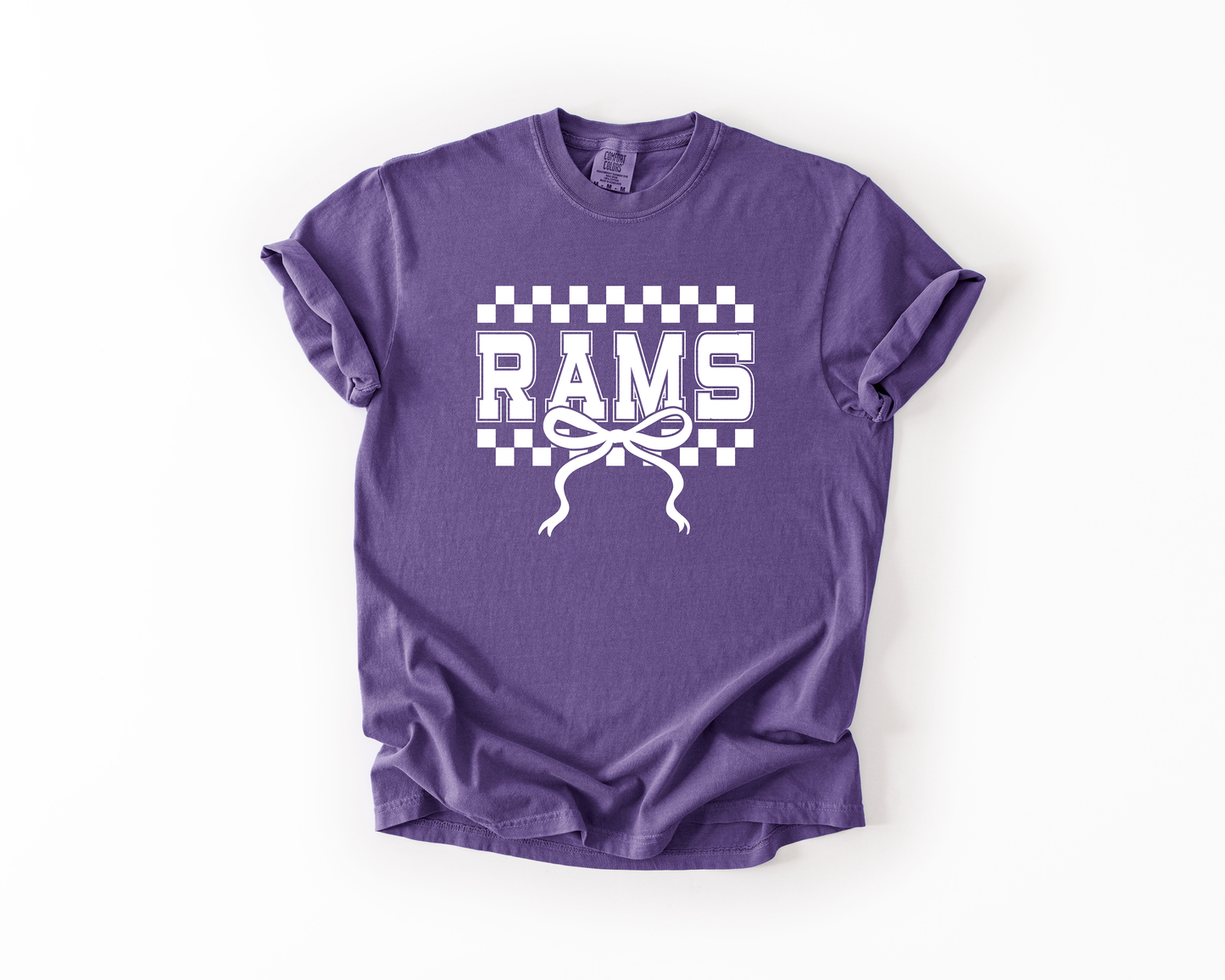 Checkered Rams Comfort Colors Tee