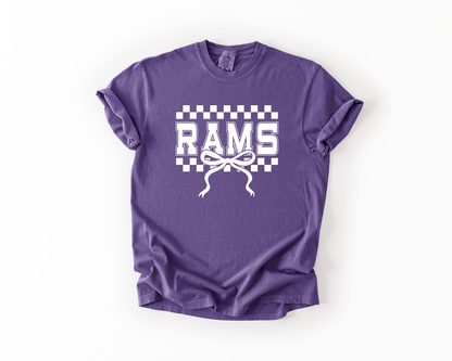 Checkered Rams Comfort Colors Tee
