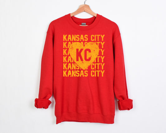 Red & Yellow KC Heart