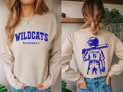 Custom Vintage Baseball Sweatshirt