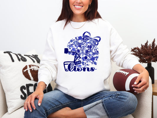 Goddard Lions Floral Helmet