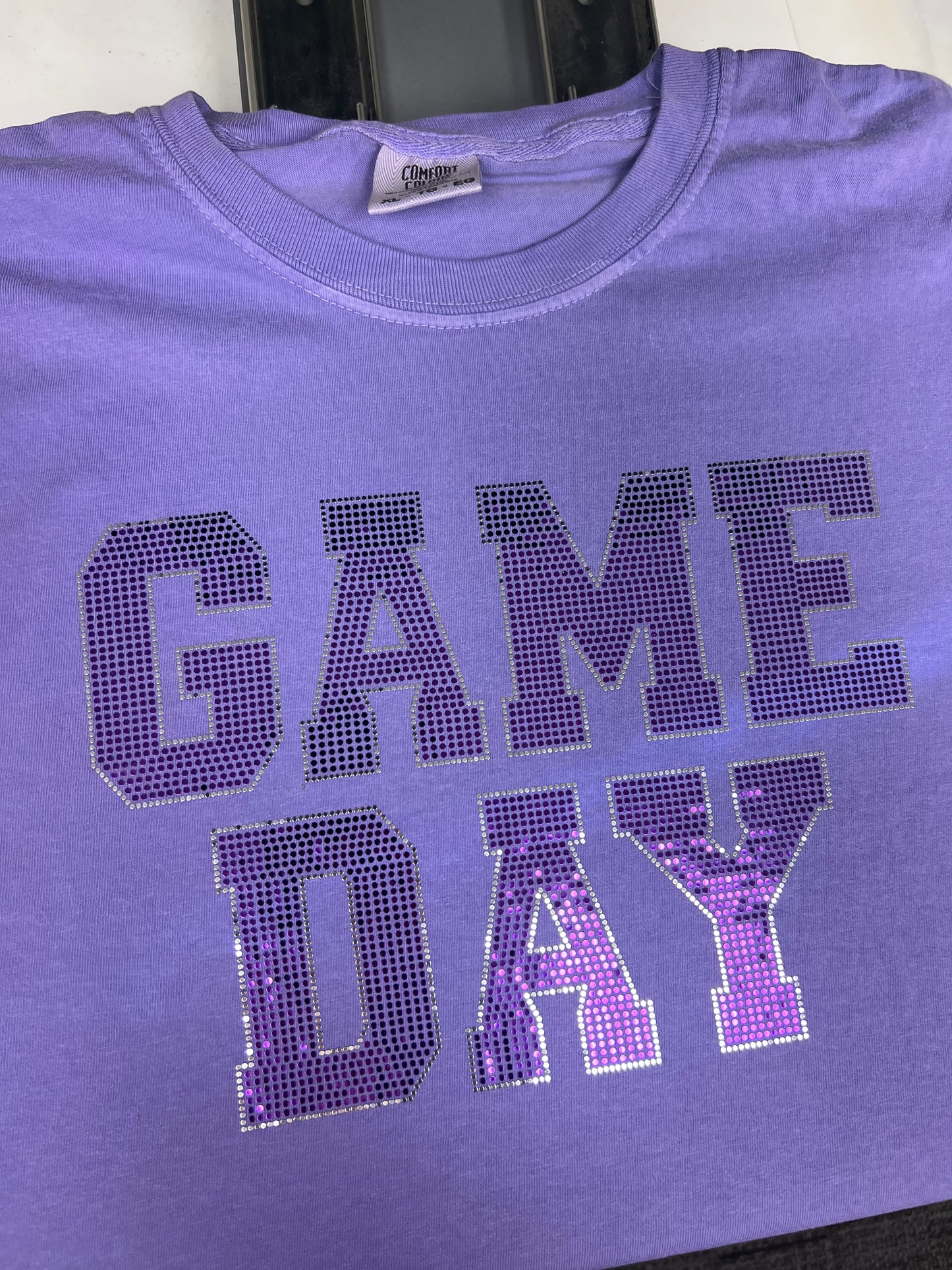 Discounted Spangle Tee (Purple on Purple) (XL)