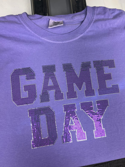 Discounted Spangle Tee (Purple on Purple) (XL)