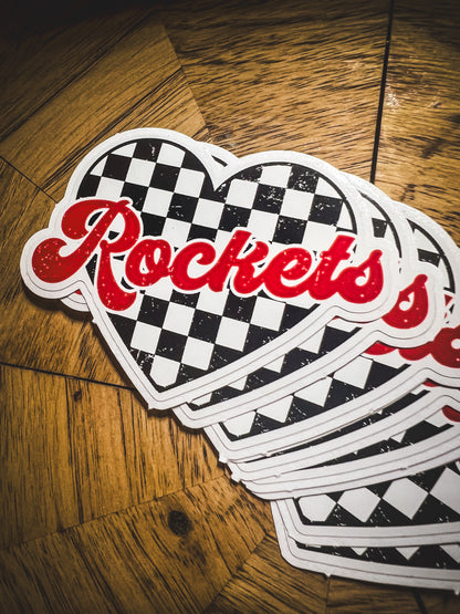 3" Wide Vinyl Sicker {Rockets}