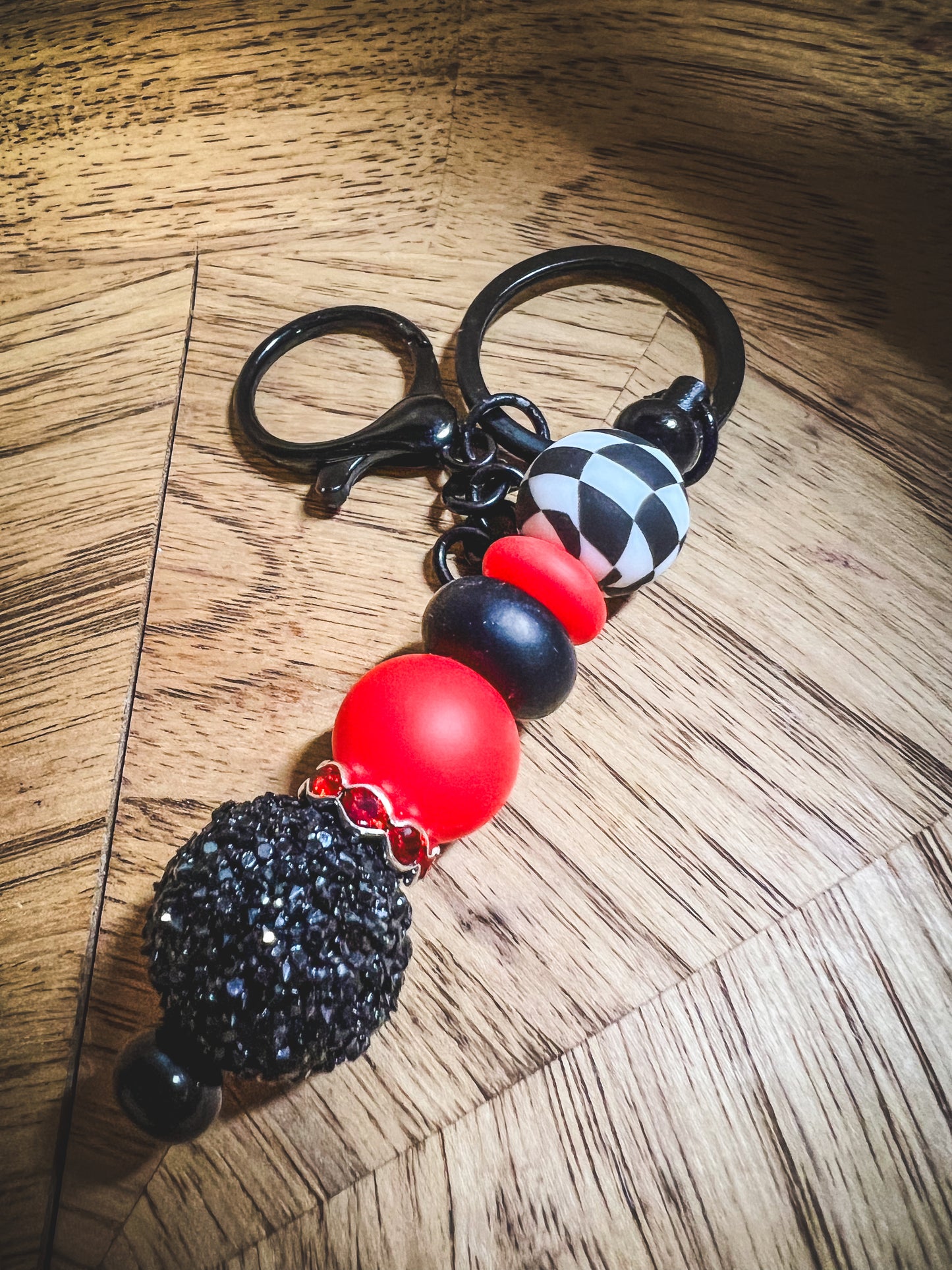 Red/Black Bar Keychain