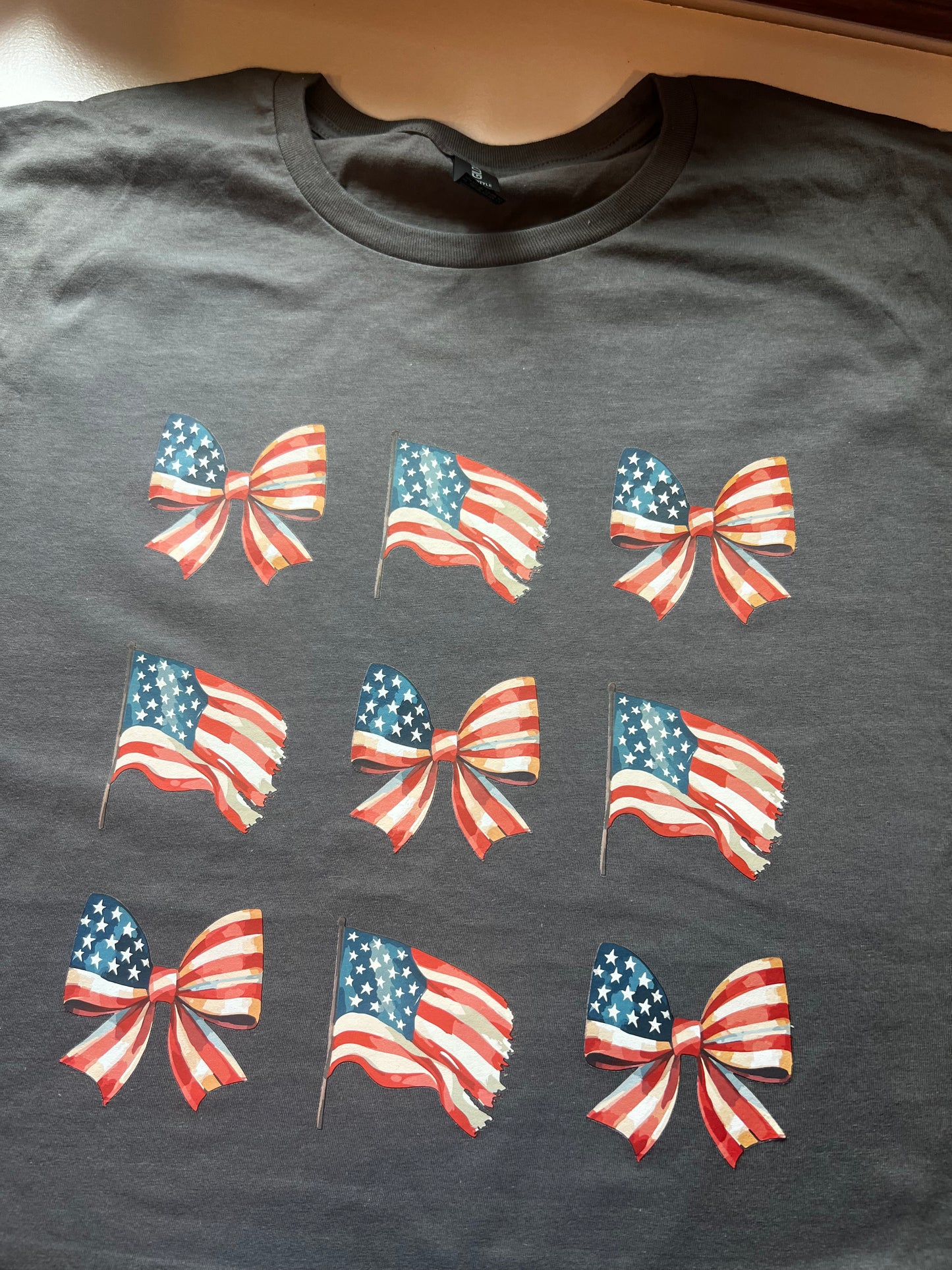 Discounted Flag/Bow Tee- AXL