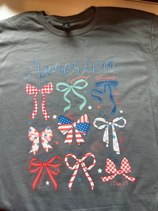 Discounted Bows Tee- AM