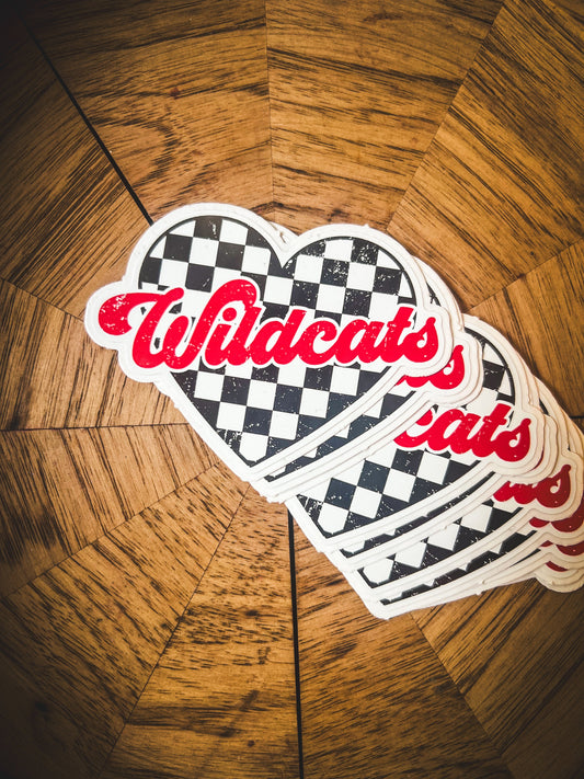 3" Wide Vinyl Sicker {Wildcats}