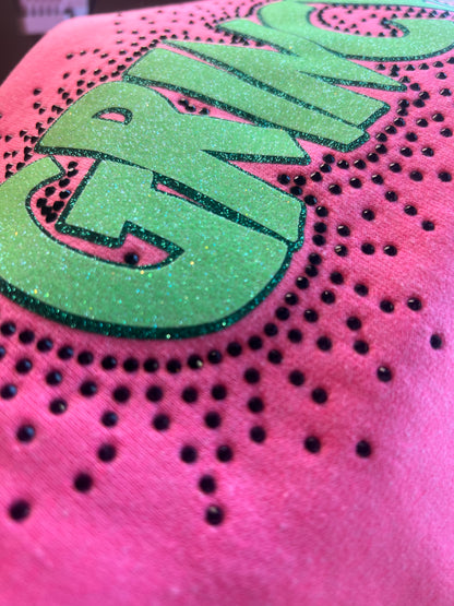 Rhinestone Glitter Grinchy