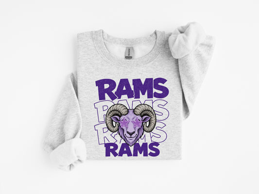 Preppy Rams Sweatshirt or Tee