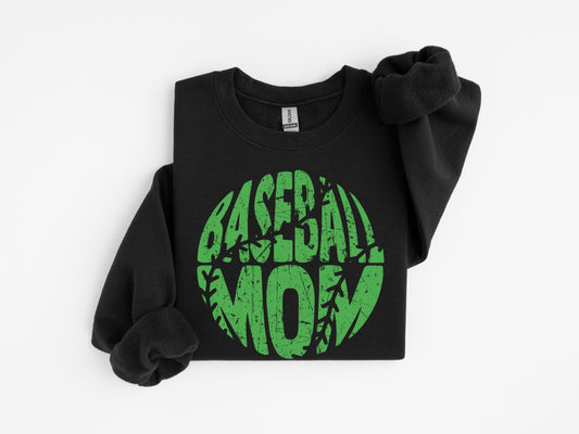 Baseball Mom (Black & Green)